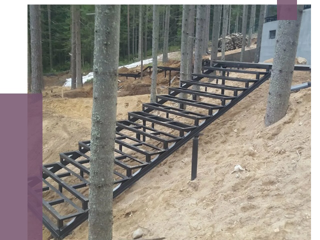 Монтаж металлических лестниц в Петергофе от 13861 руб. 