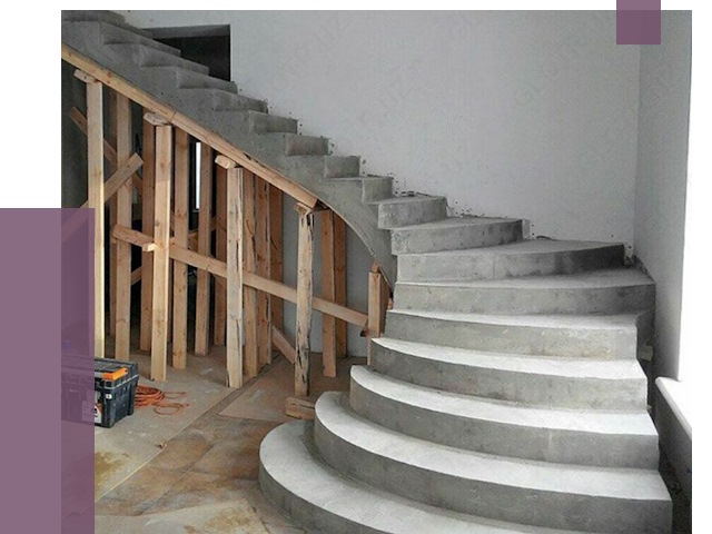 Изготовление бетонных лестниц под ключ в Петергофе от 20399 руб. | ПРОЛЁТ-Птф