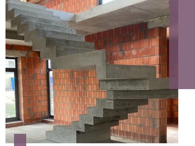 Изготовление бетонных лестниц под ключ в Петергофе