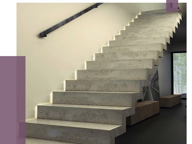 Облицовка бетонных лестниц в Петергофе от 4707 руб/м2 