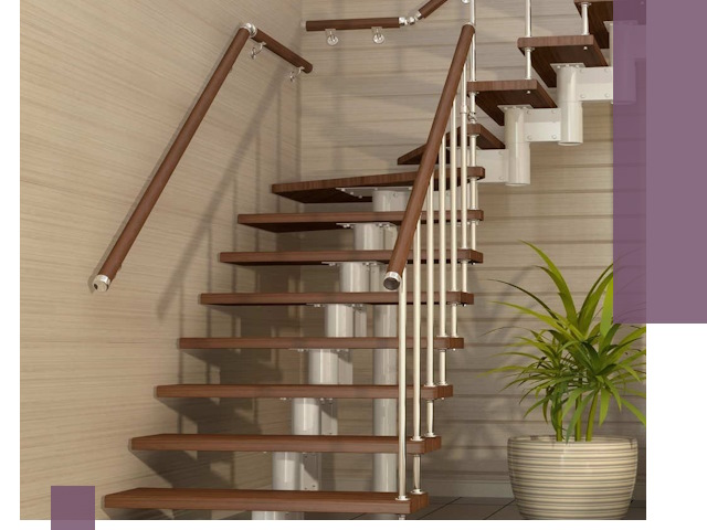 Изготовление модульных лестниц под ключ в Петергофе