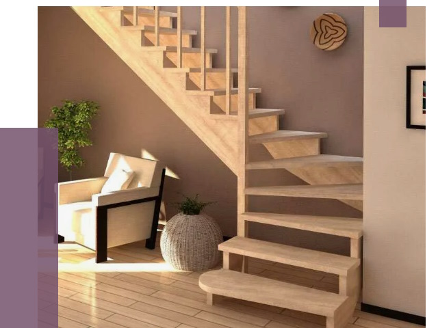 Изготовление Г-образных лестниц в Петергофе от 19353 руб. 