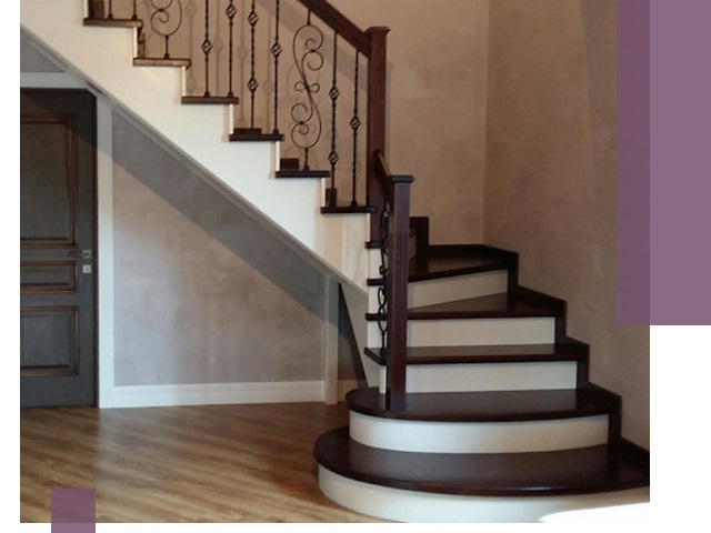 Изготовление Г-образных лестниц под ключ в Петергофе