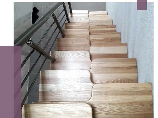 Лестницы гусиный шаг в Петергофе от 13338 руб. под ключ | ПРОЛЁТ-Птф