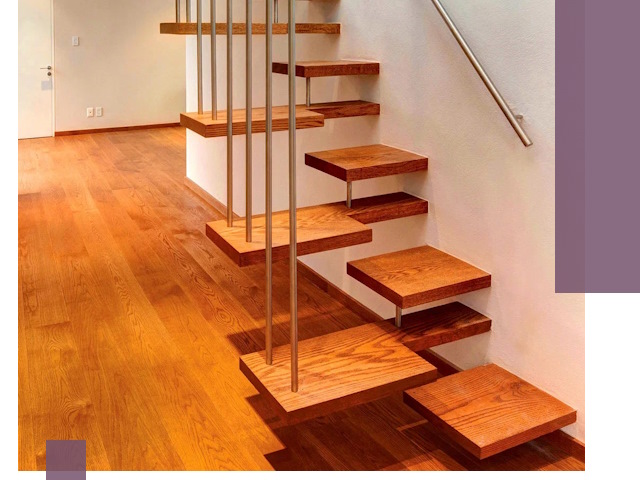 Лестницы «гусиный шаг» на заказ в Петергофе для узких пространств