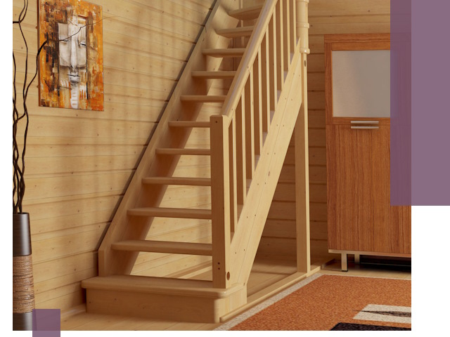 Лестницы эконом класса под ключ в Петергофе — недорого и быстро