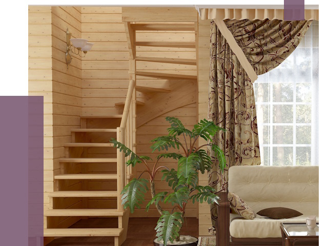 Лестницы для дачи в Петергофе от 77673 руб.  | ПРОЛЁТ-Птф