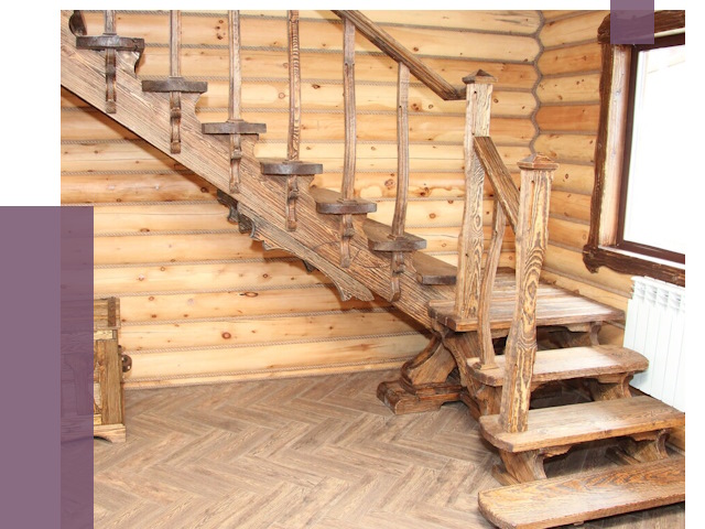 Лестницы в баню в Петергофе от 19562 руб. — изготовление | ПРОЛЁТ-Птф