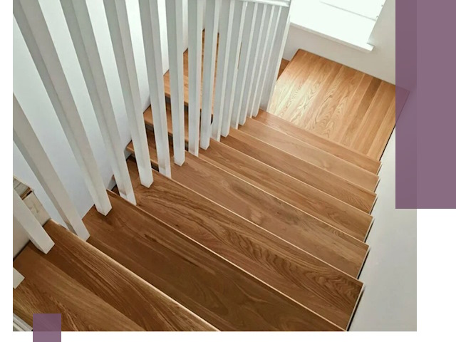 Лестницы из бука в Петергофе: изготовление, монтаж и демонтаж