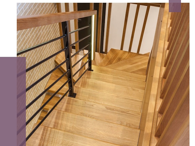 Лестницы из ясеня в Петергофе под ключ от 10252 руб. 