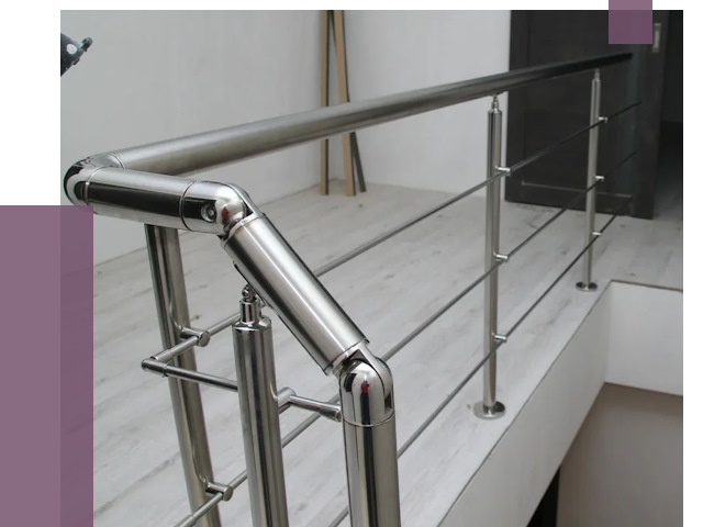 Перила из нержавеющей стали в Петергофе от 9206 руб. под ключ | ПРОЛЁТ-Птф