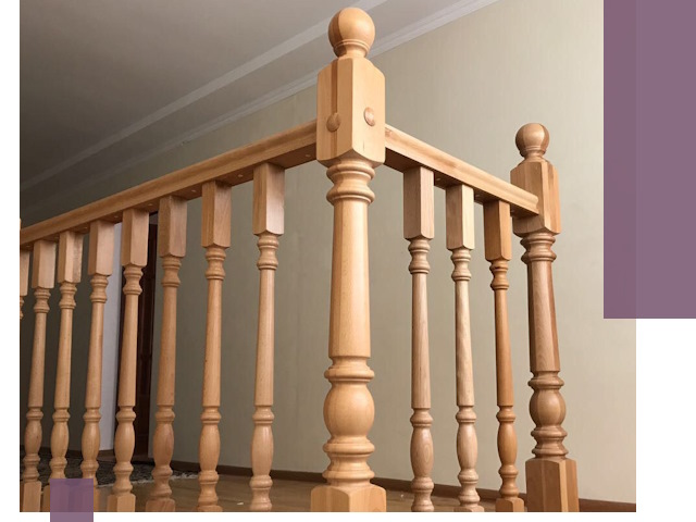 Деревянные перила на заказ в Петергофе: монтаж и изготовление