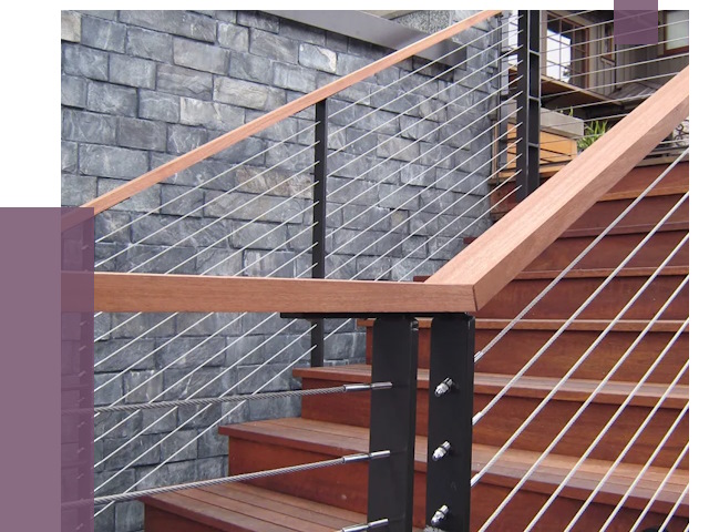 Тросовые перила под ключ в Петергофе от 7950 руб.