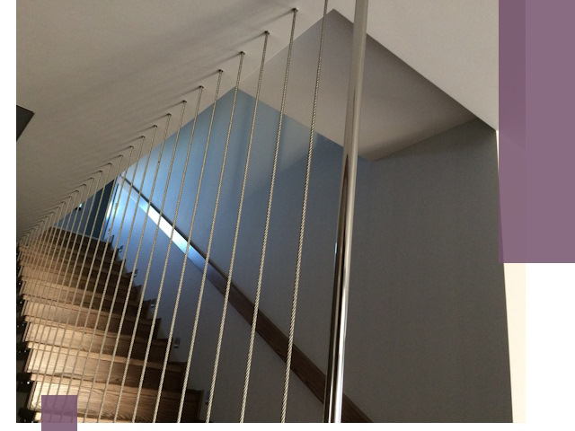 Тросовые перила под ключ в Петергофе — производство и монтаж