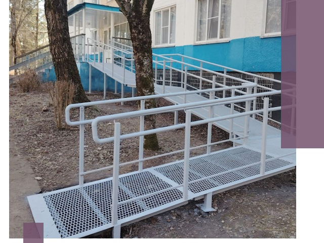 Пандусы под ключ в Петергофе: изготовление, монтаж и демонтаж