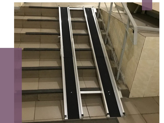 Установка пандуса в подъезд в Петергофе от 8160 руб. под ключ | ПРОЛЁТ-Птф