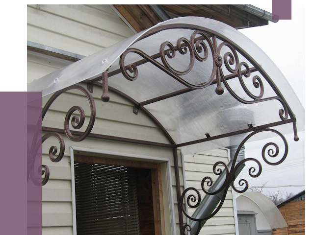 Изготовление козырьков в Петергофе от 7532 руб. — заказать | ПРОЛЁТ-Птф