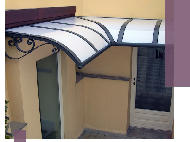 Монтаж козырьков любой сложности в Петергофе под ключ