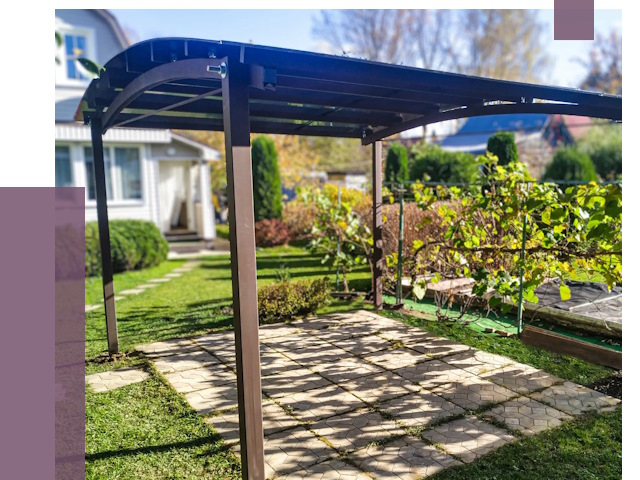 Навесы для дачи в Петергофе от 13024 руб. под ключ — ПРОЛЁТ-Птф