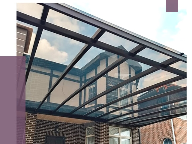 Навесы из поликарбоната в Петергофе от 8808 руб. под ключ — ПРОЛЁТ-Птф