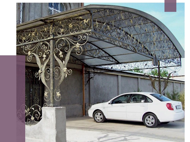 Кованые навесы в Петергофе от 14907 руб. | ПРОЛЁТ-Птф