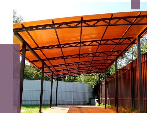 Односкатные навесы под ключ в Петергофе от 13442 руб. 