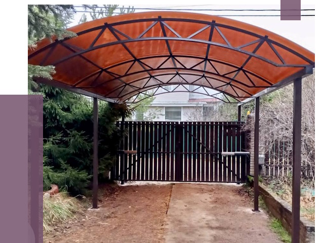 Арочные навесы в Петергофе от 13024 руб. — изготовление и монтаж | ПРОЛЁТ-Птф