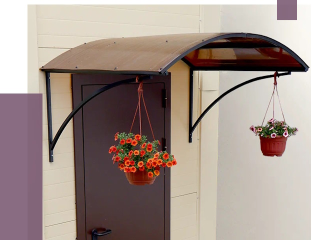 Козырьки над входом в Петергофе от 15168 руб.  | ПРОЛЁТ-Птф