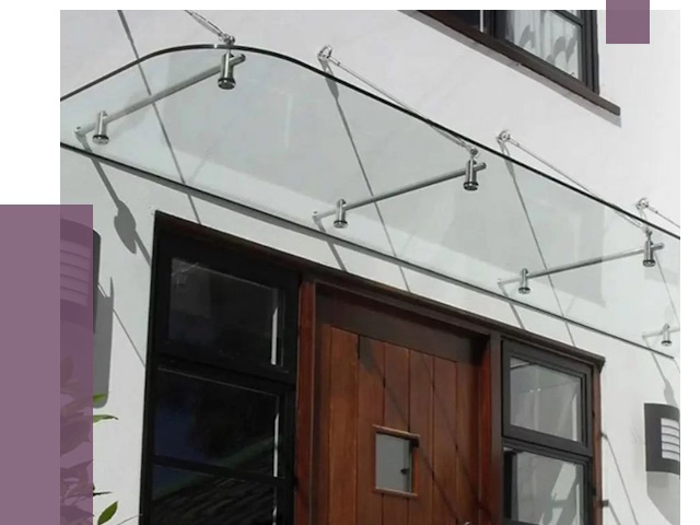 Стеклянные козырьки в Петергофе от 19353 руб. | ПРОЛЁТ-Птф