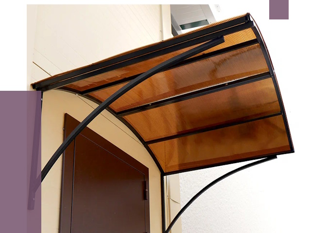 Недорогие козырьки в Петергофе от 7762 руб.  | ПРОЛЁТ-Птф