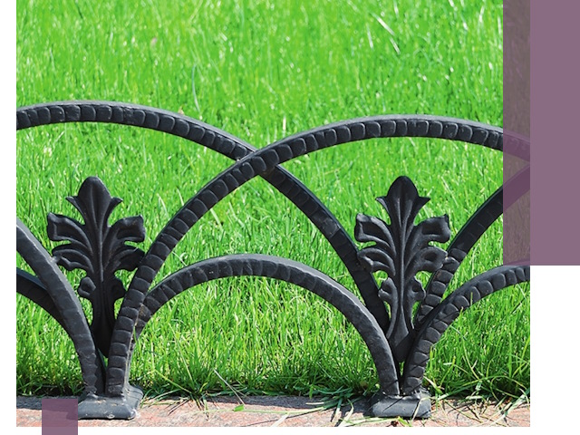 Декоративные металлические бордюры под ключ в Петергофе