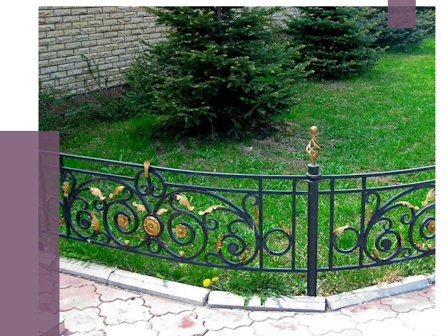 Кованые газонные ограждения в Петергофе от 7793 руб. — ПРОЛЁТ-Птф