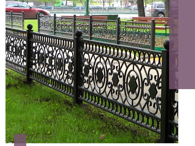 Секционные газонные ограждения под ключ в Петергофе