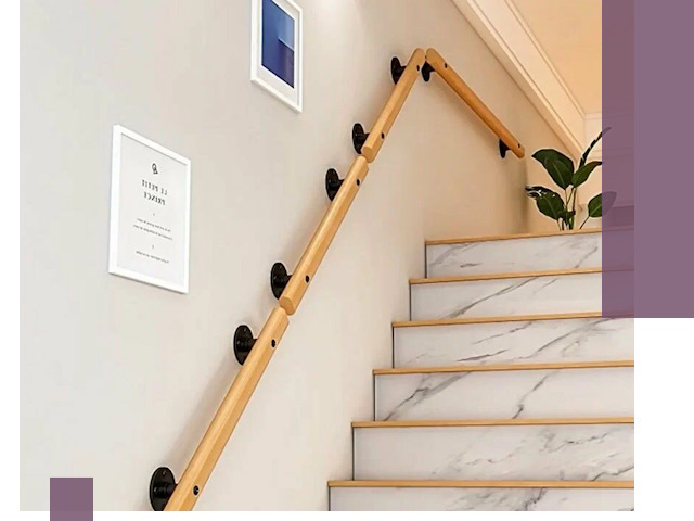 Поручни металлические и деревянные под ключ в Петергофе